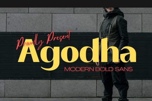 Agodha: A Glamorous Sans Serif Typeface for Editorial Design