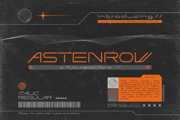 Astenrow: A Modern Sans Serif Font for Web Design