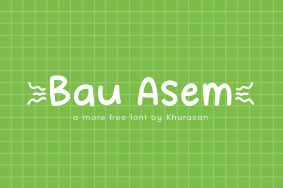 Bau Asem: A Modern Display Font for Creative Projects