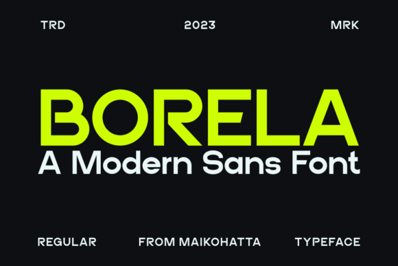 Borela: A Modern Font That Elevates Brand Identity