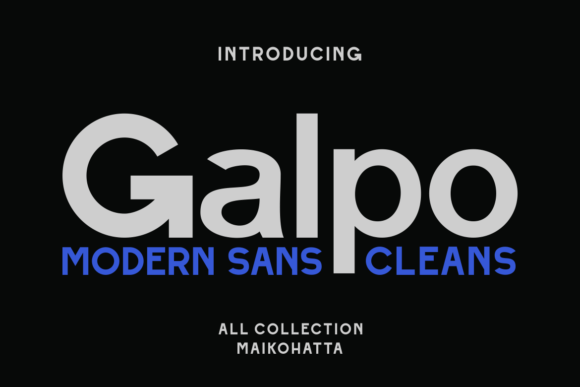 Galpo: A Bold Sans Serif Font for Professional Branding