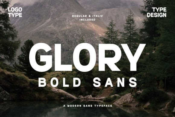 Glory Bold: A Modern Sans Serif Font for Editorial Design