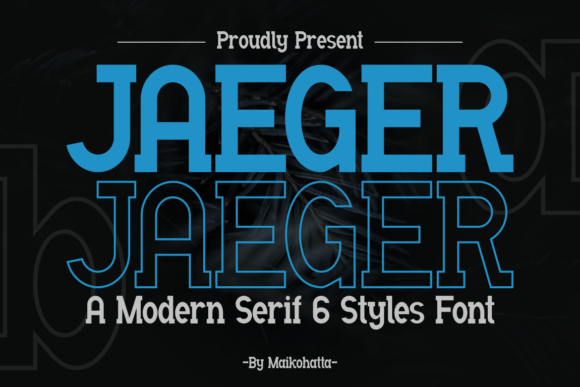 Jaeger Serif Font for Editorial Design