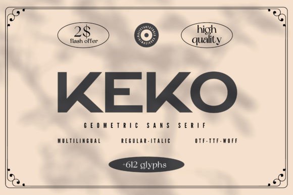 Keko Font for Clear, Chic Campaign Design