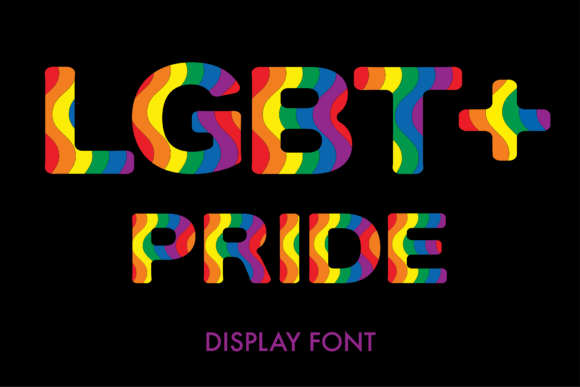 LGBT Rainbow Font for Campaign Creatives