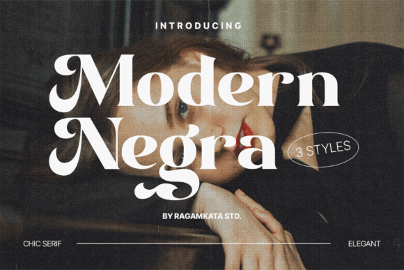 Modern Negra: A Serif Font for Elegant Branding