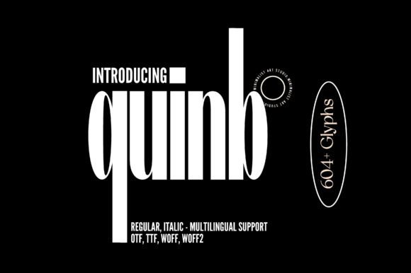 Quinb: A Minimalist Sans Serif Font for Handmade Creations