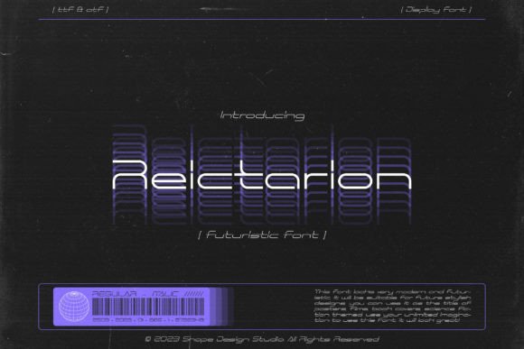 Reictarion: A Futuristic Sans Serif Font for Modern Editorial Design
