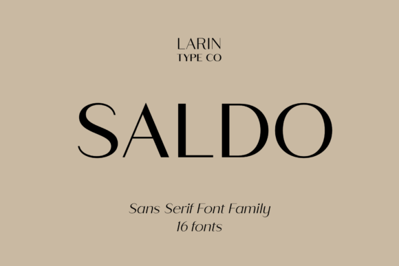 Saldo: A Modern Sans Serif Font for Professional Branding