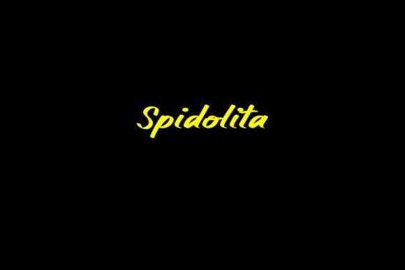 Spidolita: A Modern Script Font for Web Design