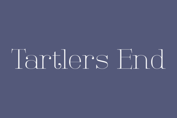 Tartlers End: A Modern Serif Font for Thoughtful Typography
